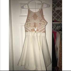 Formal white skater dress